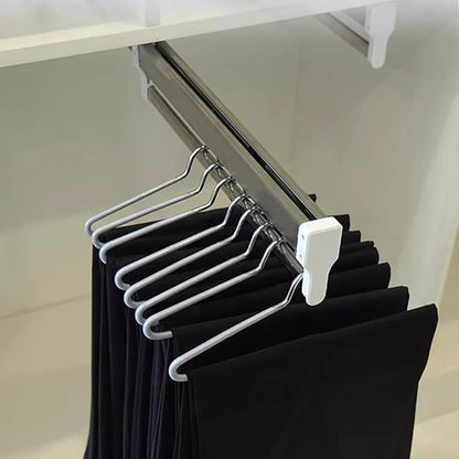 Pull Out Clothes Rail Sliding Wardrobe Closet Rod - Heavy Duty Extendable Pull Out Closet Rod, Extendable Clothes Rail, Exten