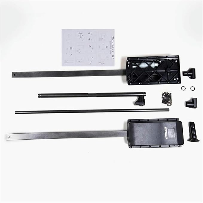Pull-Down Hanger Extendable Pull Out Closet Rod - Pull-Down Wardrobe Clothes Rail, Extendable Wardrobe Rail Tube Rod, Hanging
