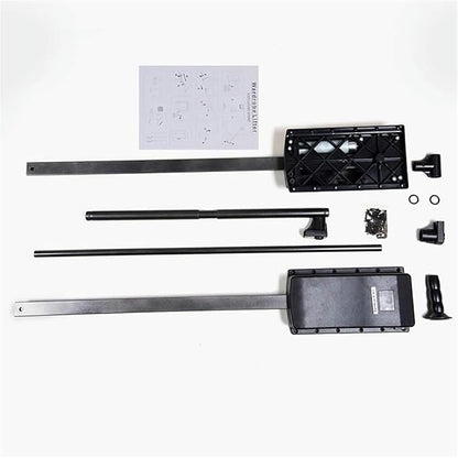 Pull-Down Hanger Extendable Pull Out Closet Rod - Pull-Down Wardrobe Clothes Rail, Extendable Wardrobe Rail Tube Rod, Hanging