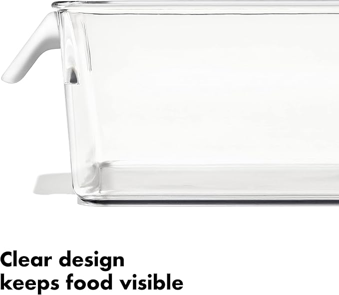 OXO Good Grips Fridge Organization Bin 5 in x 10 in - for Berry Bins, Yogurt Cups and More