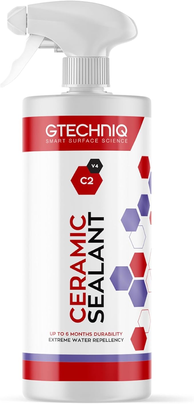 Gtechniq C2 Ceramic Sealant for Cars 1L | Quick Spray-On Paint Protection, Hydrophobic Barrier Repels Dirt & Water, Long-Last