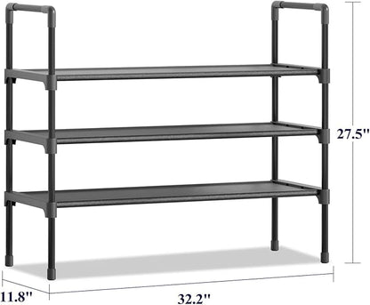 Kitsure Shoe Rack for Closet - Shoe Organizer, Large-Capacity & Space-Saving Shoe Shelf for Entryway, Bedroom, Living Room,32