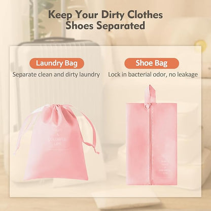 8 Set Packing Cubes for Suitcase, Packing Cubes for Carry on Suitcases, Luggage Organizer for Travel Essentials, Large Mesh L
