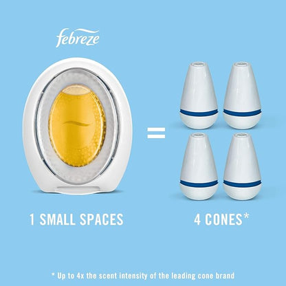 Febreze Small Spaces Air Freshener, Odor Eliminator, Linen & Sky (Pack of 6)