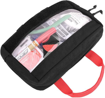KRYDEX Clear Top Insert Bag with Hook Panel Tactical Packing Cube Travel Organizer Bag (Small)