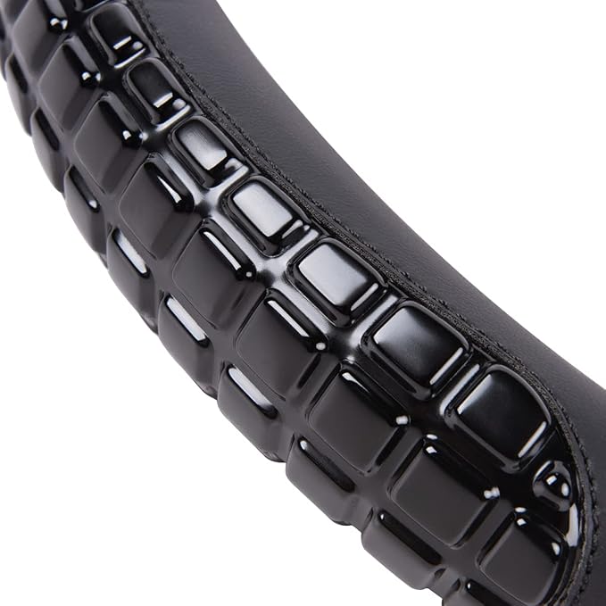 Flying Banner car Steering Wheel Cover Gel Massage Velvet Cool Warm Universal Size 15 inches SUV Truck Anti Slip Odorless Sum