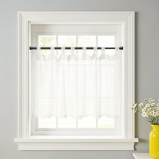 6 Pack Spring Tension Rods 11-19 Inches,5/8" Diameter Black Spring Load Adjustable Expandable,Small Short Tension Curtain Rod