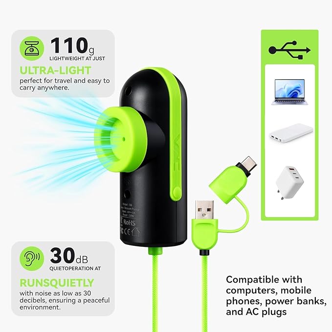 Travel Vacuum Bags with USB & TYPE C Pump, 9 Pack Carry-On Vacuum Storage Bags for Luggage & Suitcase, Vacuum Luggage Bags, S