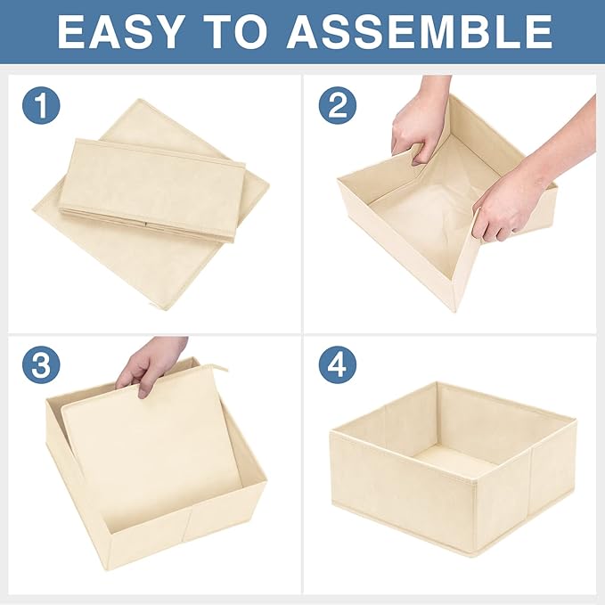 Criusia Drawer Organizer Clothes 12 Pack, Dresser Organizer for Nursery Bedroom Closet Organization and Storage - Baby Clothe