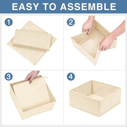 Criusia Drawer Organizer Clothes 12 Pack, Dresser Organizer for Nursery Bedroom Closet Organization and Storage - Baby Clothe