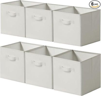 Cupic Cupid 11 Inch Storage Cube, Fabric Cube Storage Bin with Handles, Storage Cube Organizer for Clothes and Toys, Collapsi