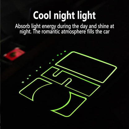 Non-Slip Phone Pad for 4-in-1 Car, 2023 New Cool Glow in The Dark Car Dashboard Phone Mat with Temporary Car Parking Card Num