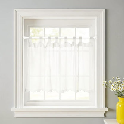 6 Pack Spring Tension Rods 11-19 Inches,5/8" Diameter White Spring Load Adjustable Expandable,Small Short Tension Curtain Rod