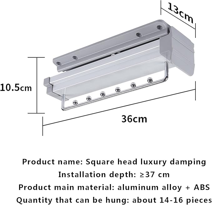 Pull Out Closet Clothes Rail, Extendable Hanging Rod Double Ball Sliding Rail, Adjustable Top Mount Wardrobe Organizer Rack H