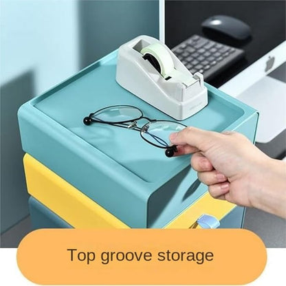 Skincare Organizers, Drawer Cosmetic Storage Box Dressing Table Desktop Versatile Sorting Box Makeup Organizer Counter(Orange