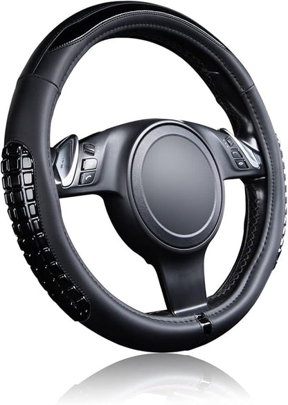 Flying Banner car Steering Wheel Cover Gel Massage Velvet Cool Warm Universal Size 15 inches SUV Truck Anti Slip Odorless Sum
