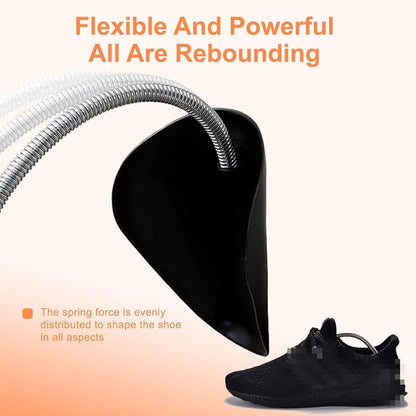 UPSTORE 4 Pairs Black Mens Plastic Adjustable Adult Shoe Tree Stretcher Boots Holder Shaper Support Practical Portable Shoe S