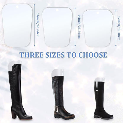16 Pieces (8 Pairs) Boot Shaper Form Inserts Boots Tall Support to Keep Shape Holders for Women Men