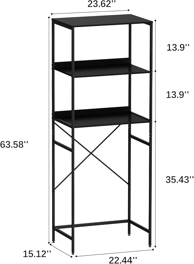 Mini Fridge Shelf Mini Fridge and Microwave Stand Over Mini Fridge Storage Rack 3 Tier Microwave and Fridge Stand Suitable fo