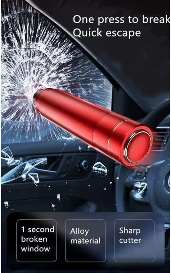 HHXS Window Breaker Seatbelt Cutter,Upgraded Safe Hammer Glass Breaker Under Water,Car Safety Hammer Emergency Escape Tool Sa
