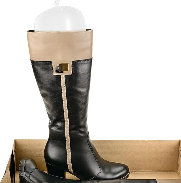ARTIBETTER Inflatable Boot Shapers and Tall Boot Inserts Thick Pvc Material 32cm Mid-calf Height 5 Pairs and Storage