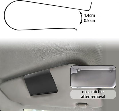 Car Air Freshener Visor Clip Compatible with Drift Car Air Freshener, Auto Accessories, Vehicle Sun Visor Metal Clip, Black, 