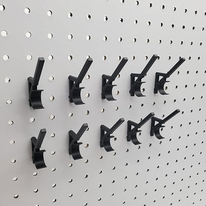 'Just Hanging Pegboards' 1/4" Pegboard Angled Thread-Bobbin Storage Hook, Compatible with 1/4" Pegboards. Sewing Organization