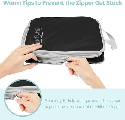 Cambond Compression Packing Cubes for Travel - Lightweight Expandable Travel Bags Luggage Organizers Travel Essentials Compression Cubes for Travel Space Saver for Carry on Suitcases Organizer