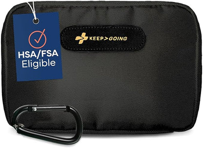 KeepGoing Travel First Aid Kit for Car, Home, Hiking, Camping and Outdoor Emergencies - First Aid Kit Travel Size TSA-Approve