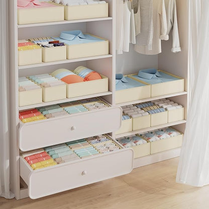DIMJ Drawer Organizer Clothes, 20 Pack Dresser Organizer, Foldable Closet Organizers and Storage, Fabric Dresser Bins, Drawer