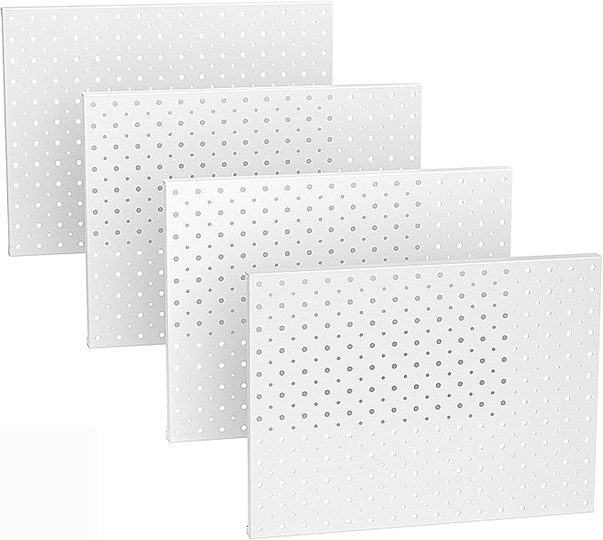 EVERHANGER Metal Pegboard Panels, Heavy Duty Pegboard Wall Organizer, Garage Wall Panels, Tool Storage Organization, 12"X16",