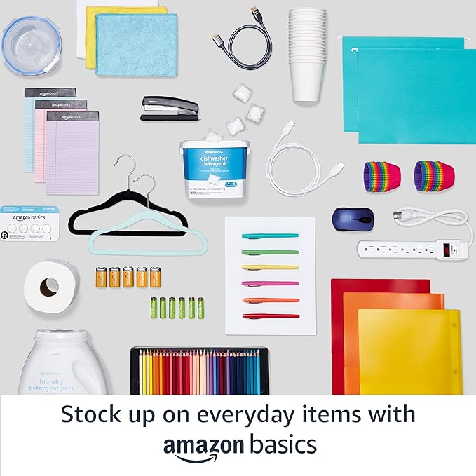Amazon Basics 4 Cube Wire Grid Storage Organizer, Closet Organizer and Shelves, Stackable, Space-Saving, Easy to Assemble, 14