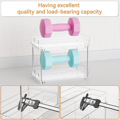 Yieach 2 Tier Sliding Spice Racks for Cabinets,1 Pack 10.4'' Deep Narrow Vertical Spice Rack Pull Out for Inside Cabinets,Kit