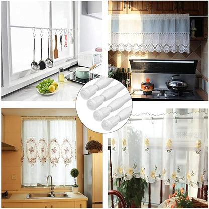 Tension Rods 28 to 48 Inches 8 Pack,Tension Curtain Rod,Spring Tension Rods,Adjustable Extension Spring Rods Closet Rod for W