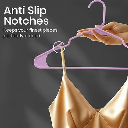 Utopia Home Plastic Hangers 30 Pack - Perfect Space Saving Clothes Hanger - Durable and Strong - Perfect Closet Organizers wi