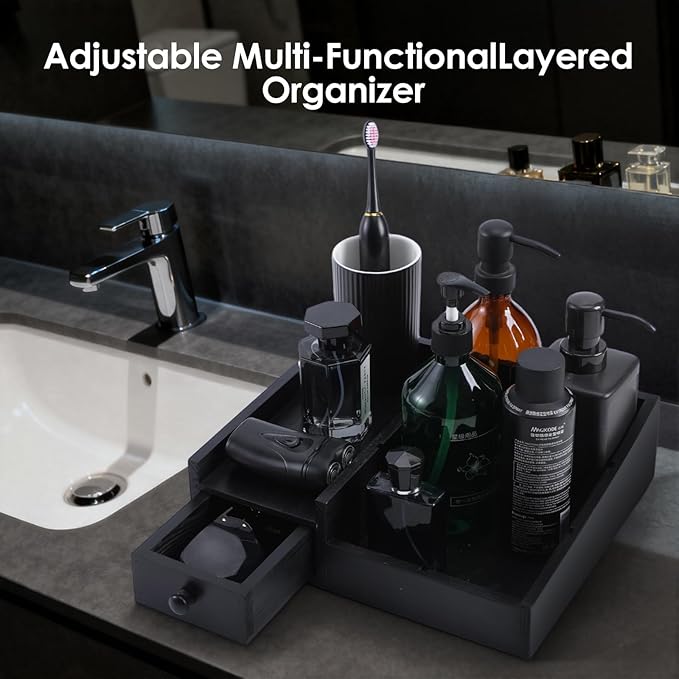 Forest Angle Organizer for Men,Bathroom Countertop Organizers,Perfume Organizer,Cologne Organizers,Bathroom Storage,Perfume S