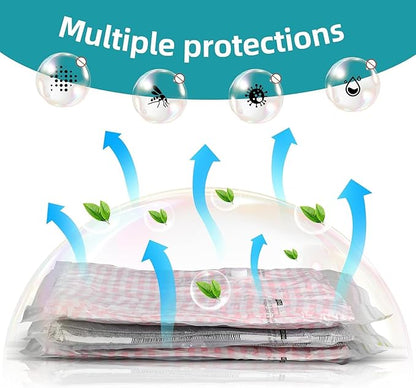 Vacuum Storage Bags for moving, Vacuum Seal Bags for Memory Foam, Latex, Clothing & Bedding, Space Saver Bags for Organizatio