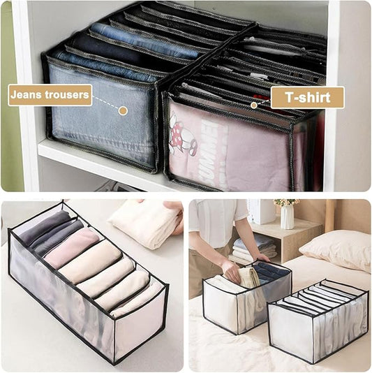 5PCS Wardrobe Clothes Organizer - Foldable Closet Drawer Organizer for Clothes, Portable Closet Organizers and Storage Bins, 