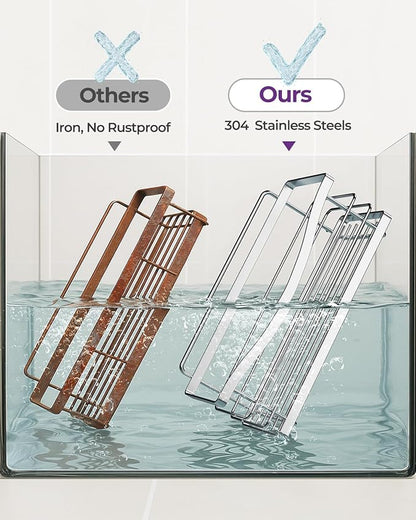 ODesign Shower Caddy 3 Pack-Shower Organizer Shelves Rack Rustproof SUS304 Stainless Steel for Bathroom Storage&Kitchen-No Dr