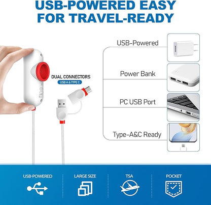 VMstr Vacuum Seal Bags for Clothing Travel, Vacuum Storage Bags with USB Electric Pump, Compression Space Saver for Luggage S