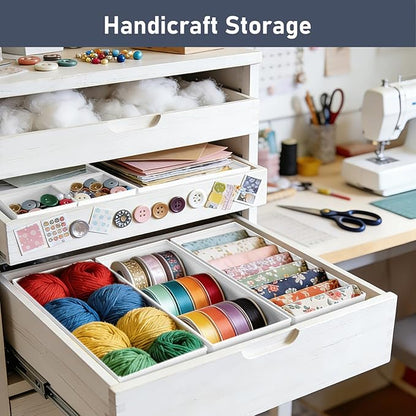 DIMJ Drawer Organizer Clothes- 26 Pack Baby Dresser Organizer for Nursery, Small Fabric Closet Drawer Organizer Bins for Unde