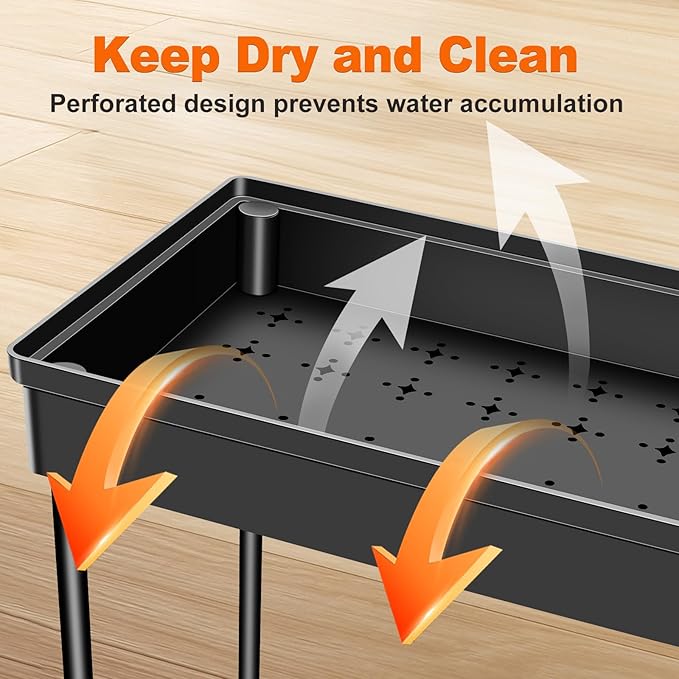 JPart Under Sink Organizer, Kitchen Organizers and Storage, 2-Tier Bathroom Cabinet Organizer with Sliding Drawers, Thickened