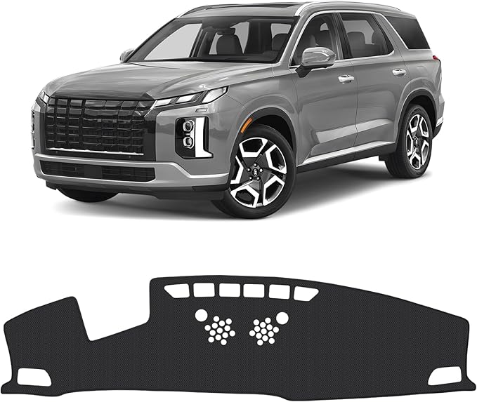 FIILINES Dash Cover Fit for 2020-2025 Hyundai Palisade with HUD Accessories Sunshade Non-Slip Mesh Dash Cover for Palisade Ac