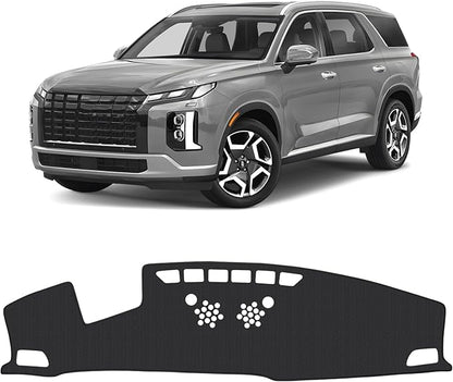 FIILINES Dash Cover Fit for 2020-2025 Hyundai Palisade with HUD Accessories Sunshade Non-Slip Mesh Dash Cover for Palisade Ac