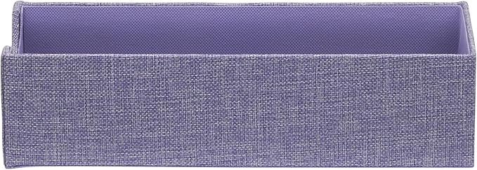 Household Essentials 2-Pack of Drawer Organizers, Sturdy Chipboard With Soft Polyester Cover, Handy and Fashionable Organizat