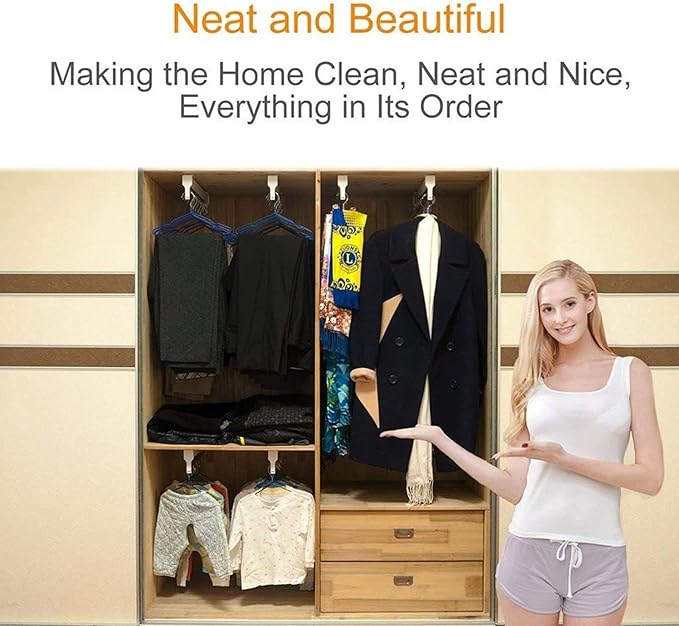 Pull Out Clothes Rail Extendable Pull Out Closet Rod - Wardrobe Pull-Out Trousers Rack, 30-60Cm Pull-Out Closet Rod, Wardrobe