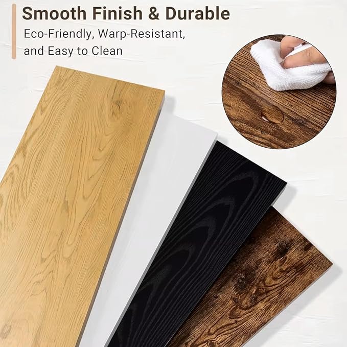 Vivelove 10 Inch Deep Floating Shelves 55 inch Long, 55 x 10 Wide Wall Shelves with Invisible Brackets, for Bedroom Bathroom 