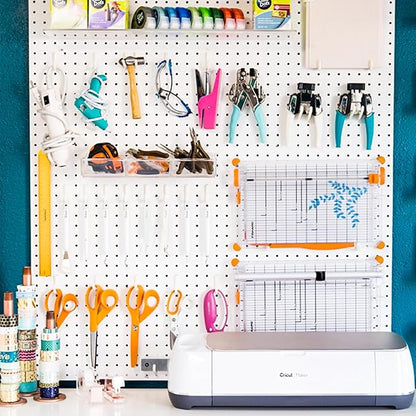 2 Pcs Pegboard, Metal Pegboard Wall Panels - Pegboard Wall Organizer System - Peg Boards for Walls, Small Peg Board Tool Stor