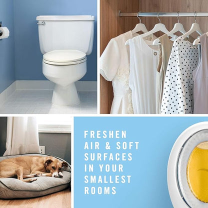 Febreze Small Spaces Air Freshener, Odor Eliminator, Linen & Sky (Pack of 6)