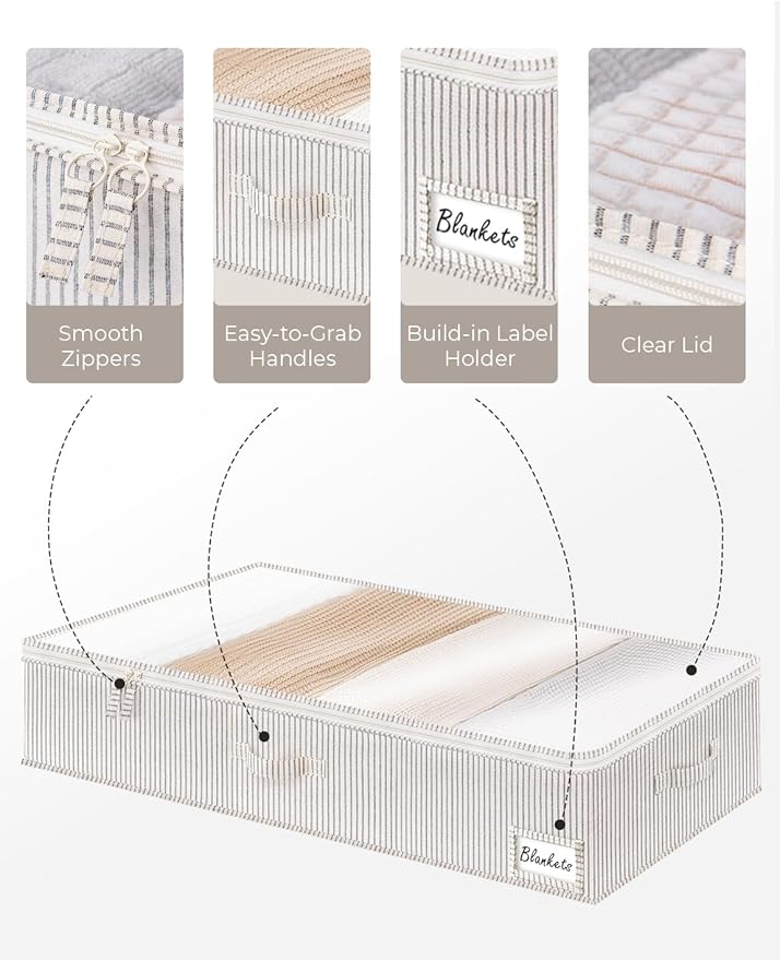 Underbed Storage Bins with Storage Bins
